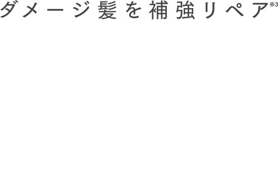 ダメージ髪を補強リペア※3 TRINITY REPAIR SYSTEM